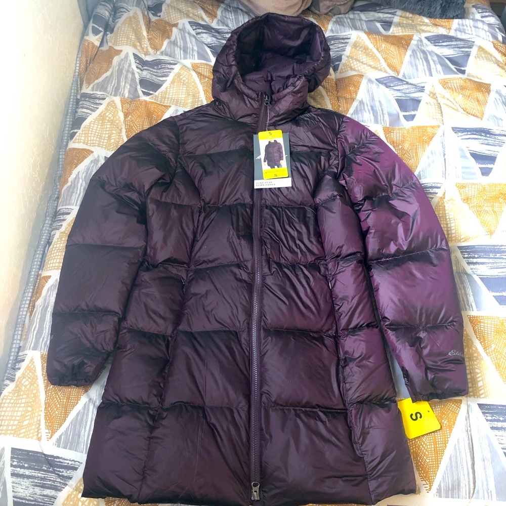 Eddie Bauer Deep Eggplant Luna Peak Down Parka